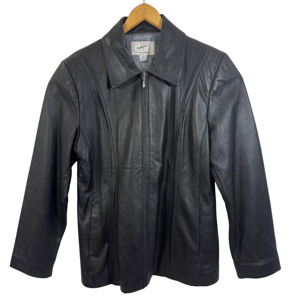 Jacqueline Ferrar Dark Leather Jacket